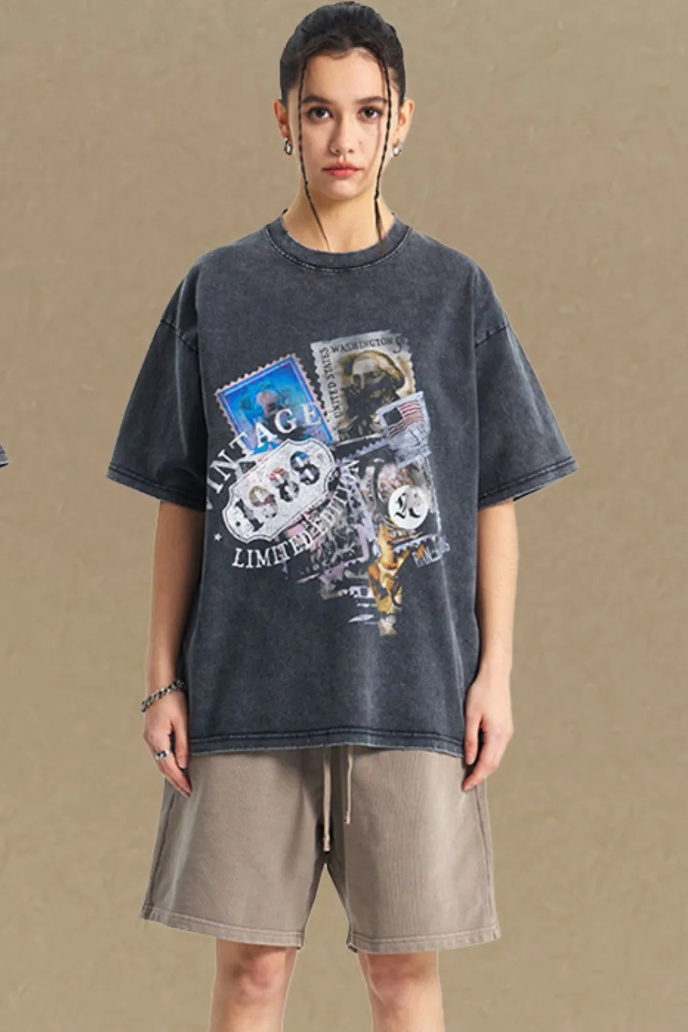 Men's Graphic Round Neck Half Sleeve T-Shirt, image 2