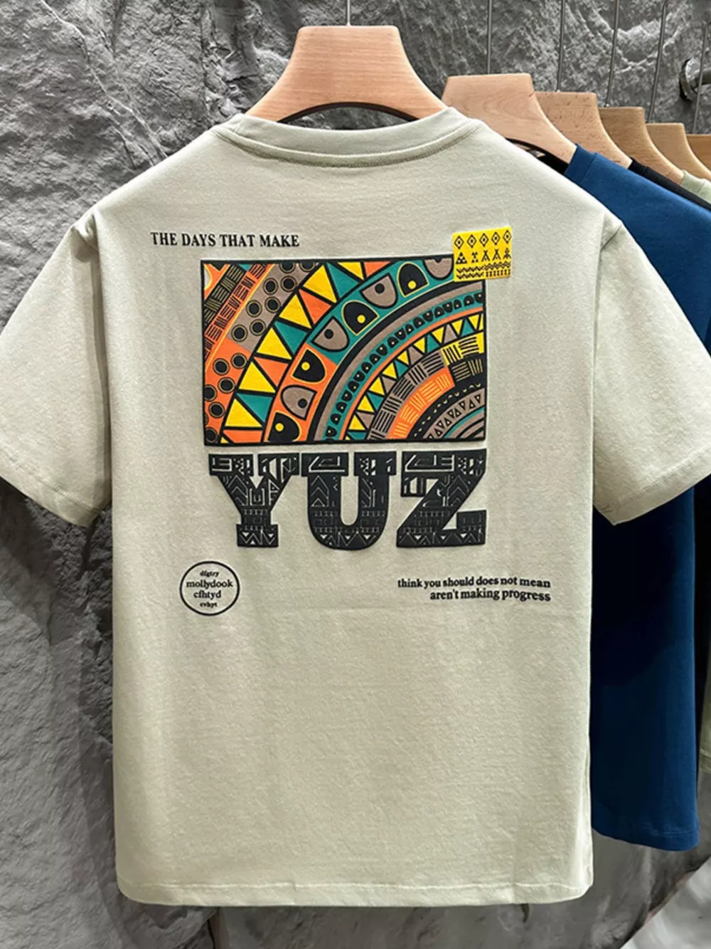 Men's Plus Size Graphic Cotton Short Sleeve T-Shirt, image 4