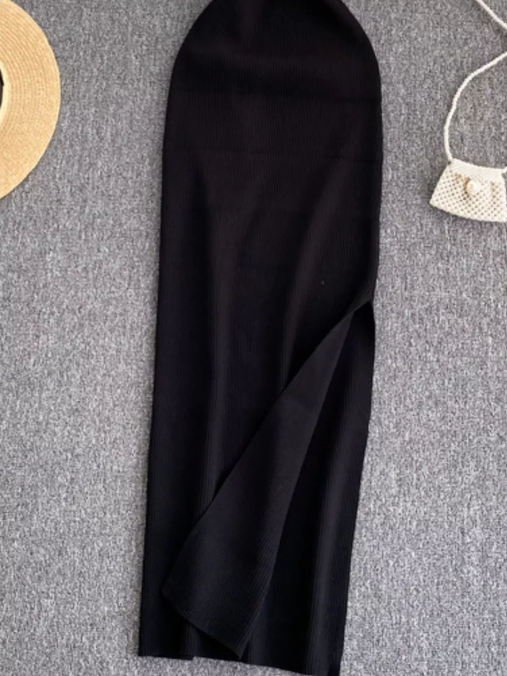 Knot Back Sleeveless Knit Bodycon Midi Dres, image 27