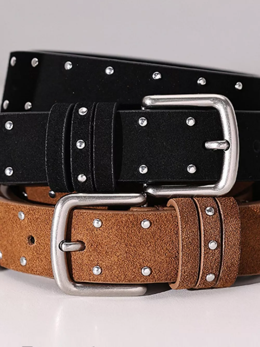 Studded Adjustable Buckle Belt, image 3