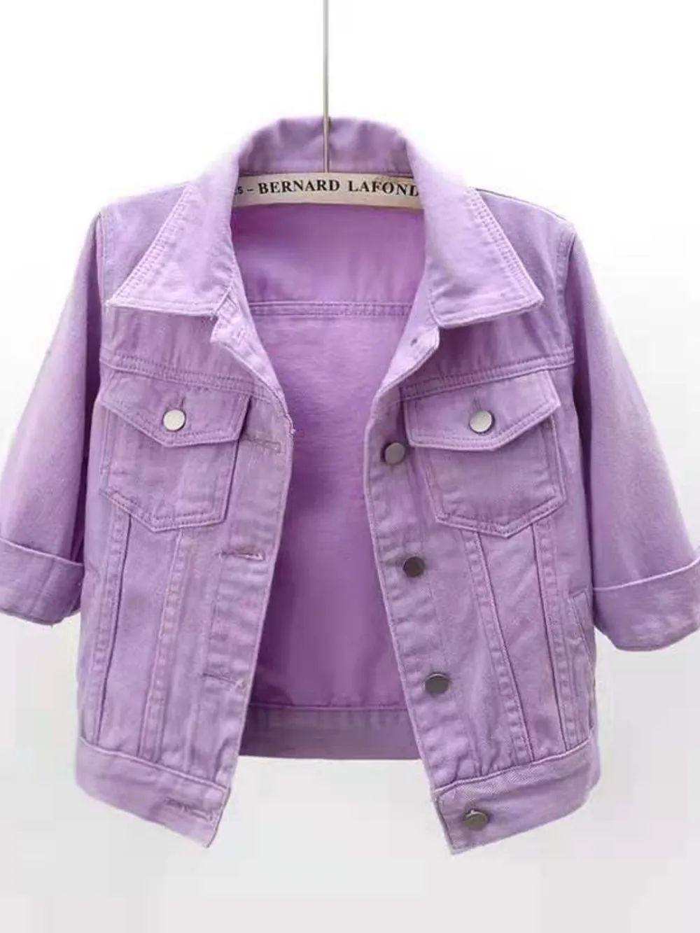 Full Size Cropped Denim Jacket Plus Size, image 15
