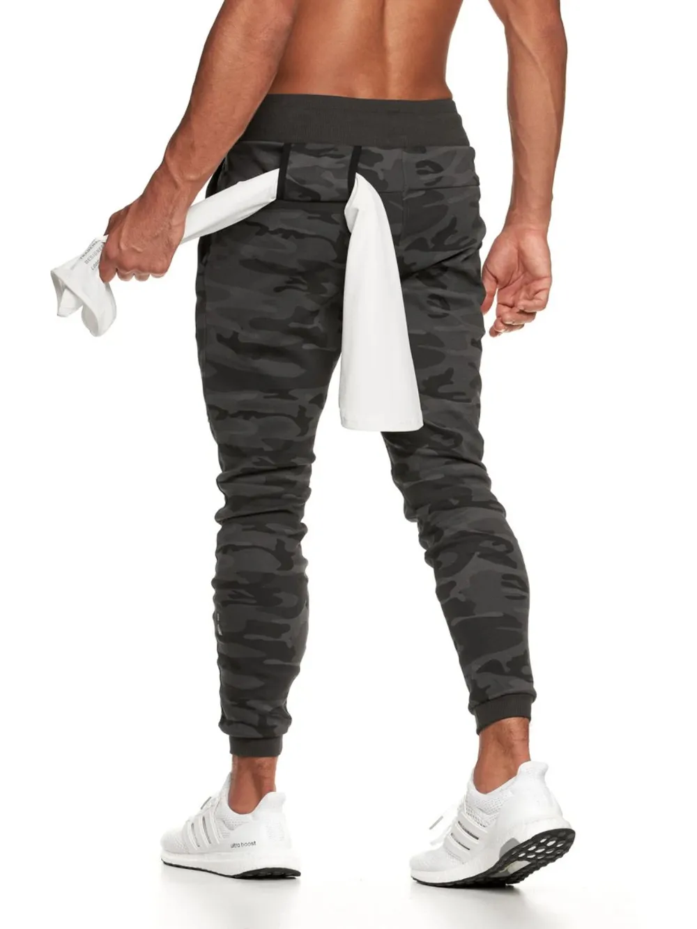 Men's Drawstring Camouflage Active Pants, image 3