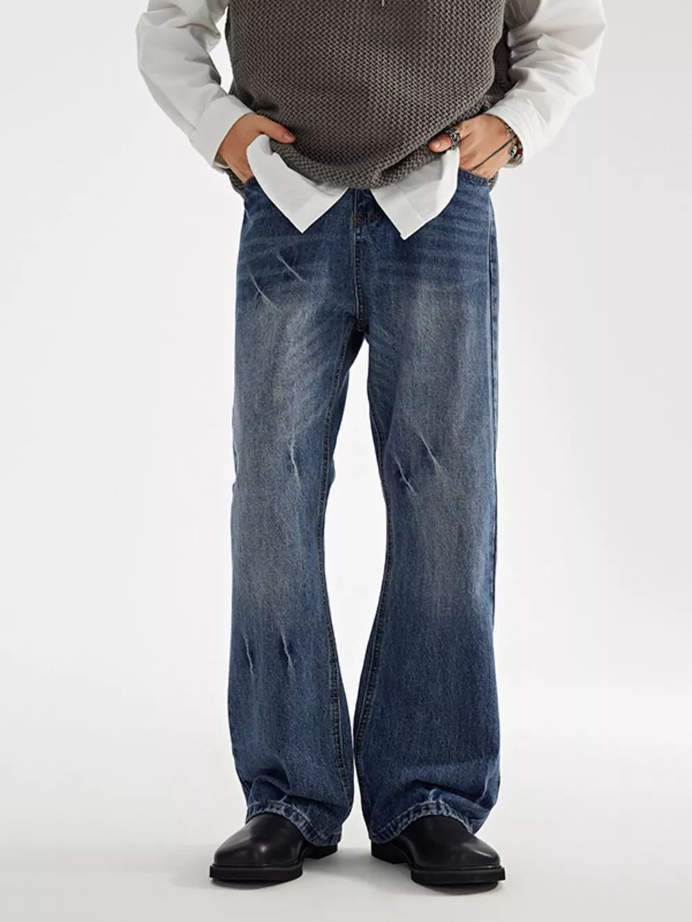 Men's Wide Leg Jeans, image 5