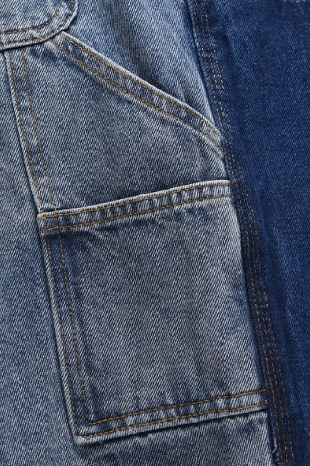 Men's Washed Cargo Denim Shorts, image 4
