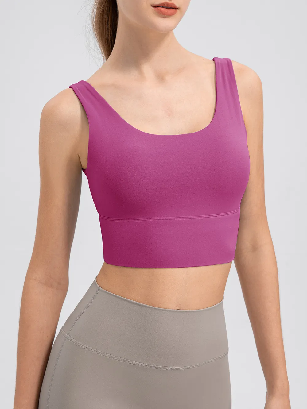 Scoop Neck Wide Strap Active Tank, image 17