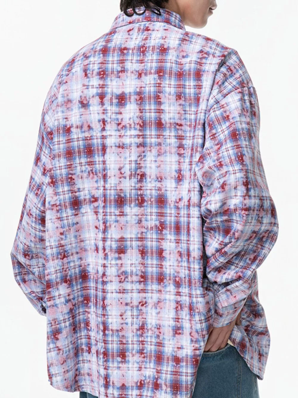Men's Plus Size Plaid Button Up Long Sleeve Shirt, image 6