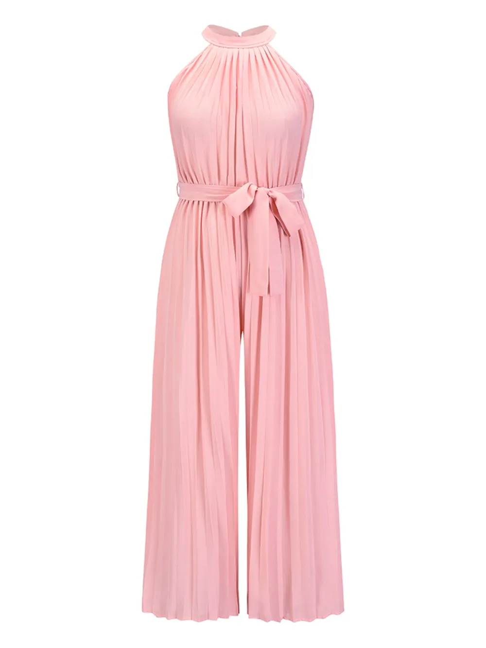 Cutout Tied Pleated Sleeveless Jumpsuit, image 5