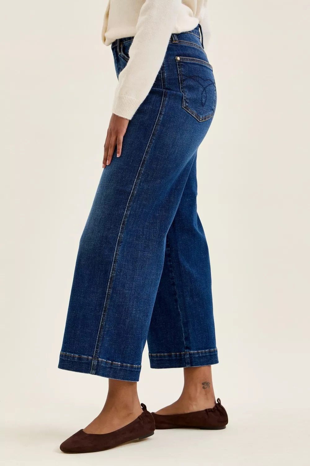 High Waist T.C. Claudia Ankle Wide Jeans, image 2