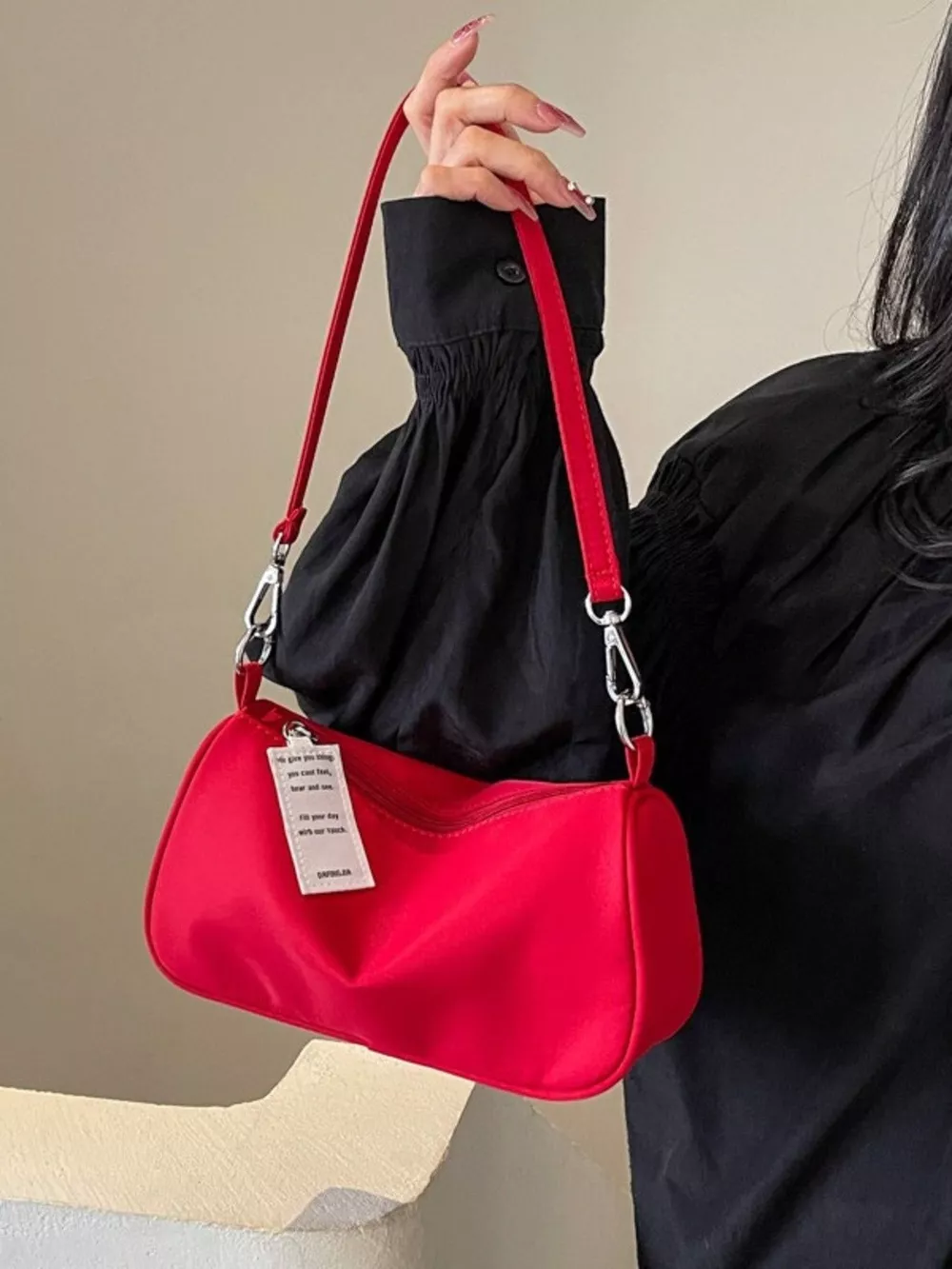 Solid Color Crossbody Bag, image 6