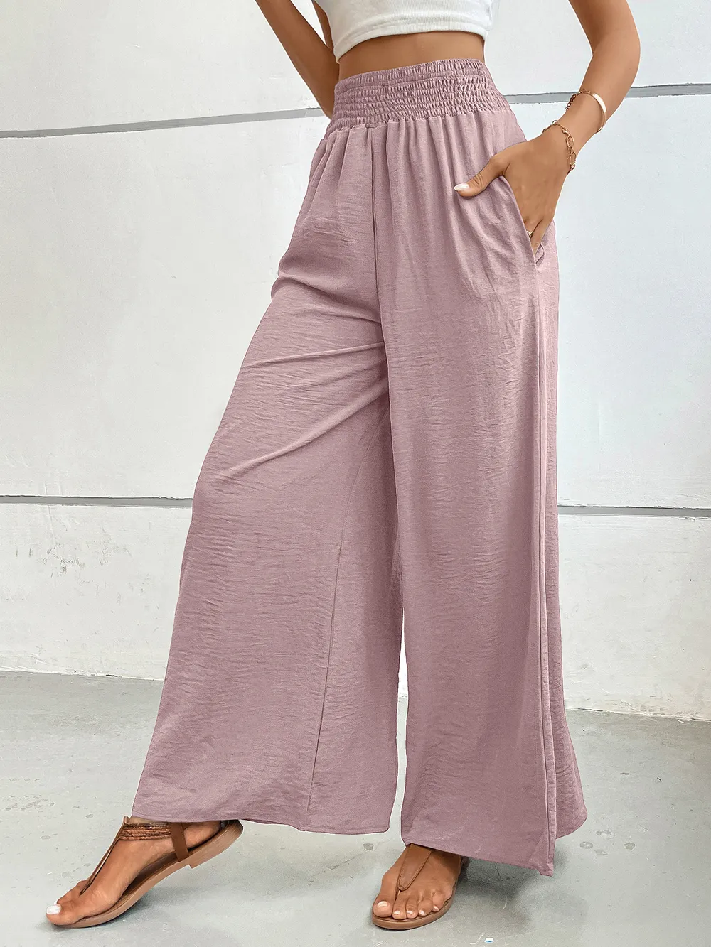 High-Waisted Wide Leg Pants, image 16