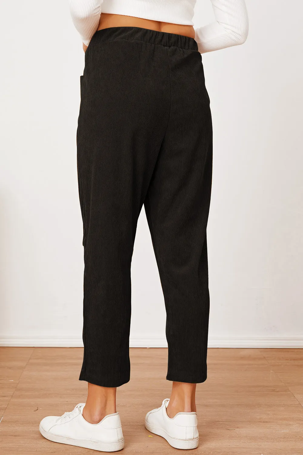 Pocketed Elastic Waist Pants, image 7