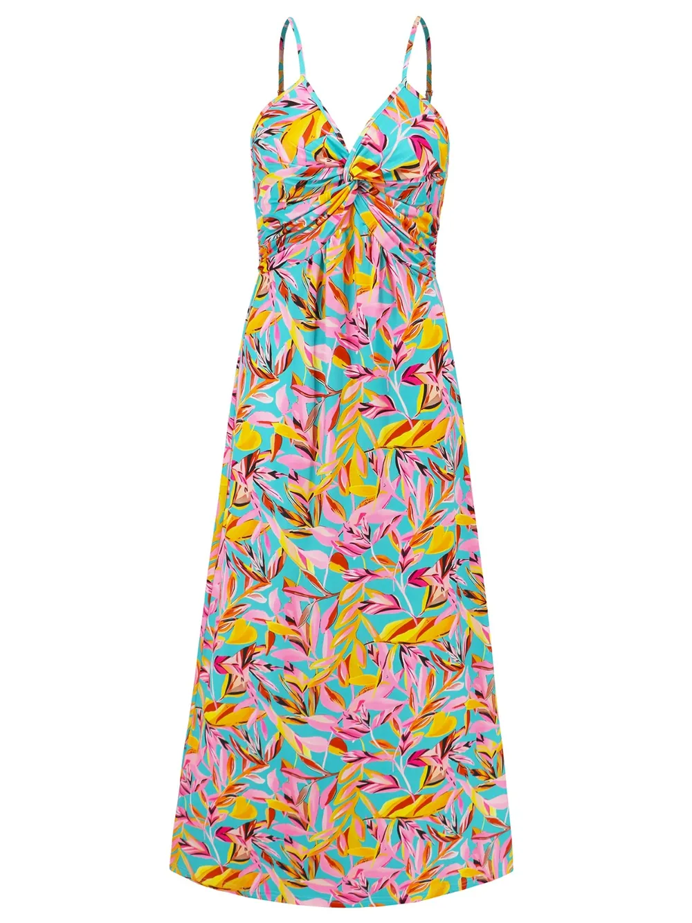 Twisted Printed V-Neck Cami Dress, image 19