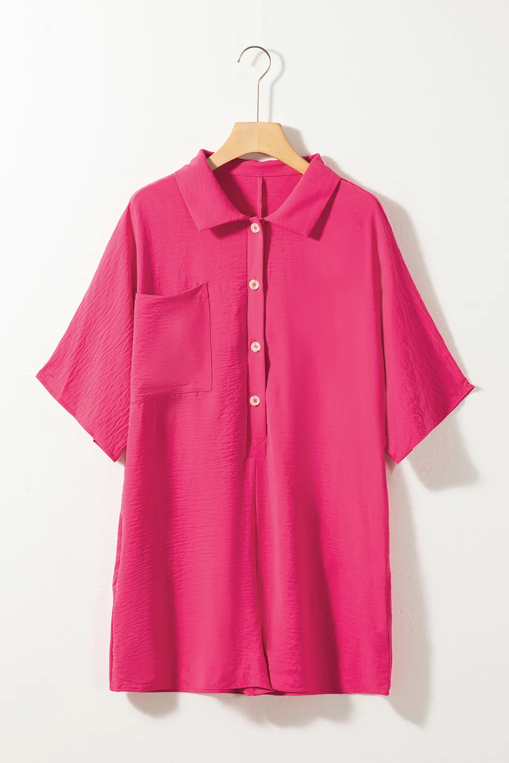 Half Button Collared Neck Romper, image 17