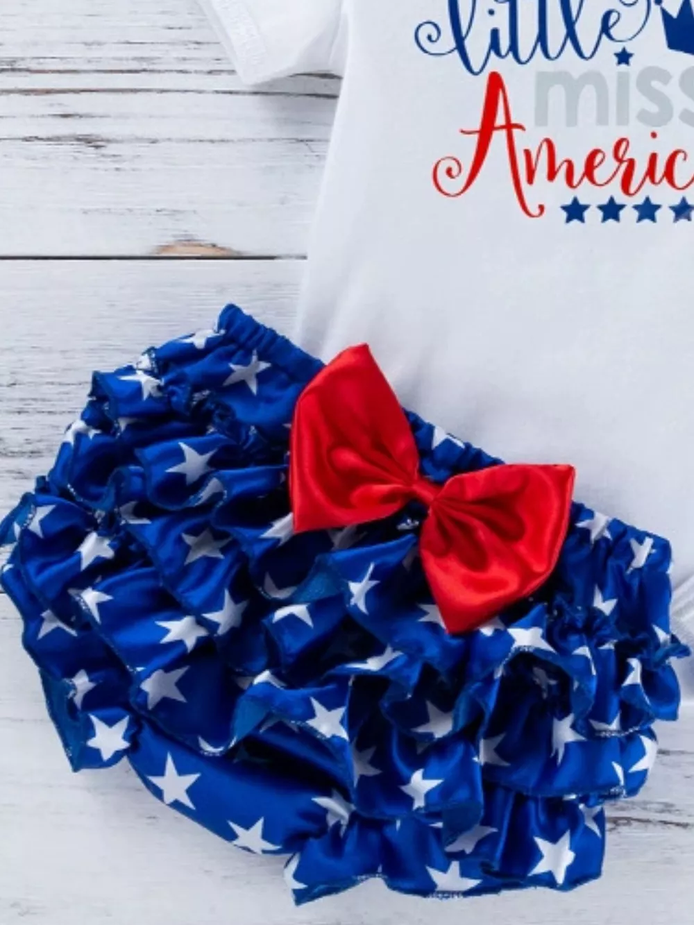 Children's Little Miss America Patriotic Outfit Set, image 4