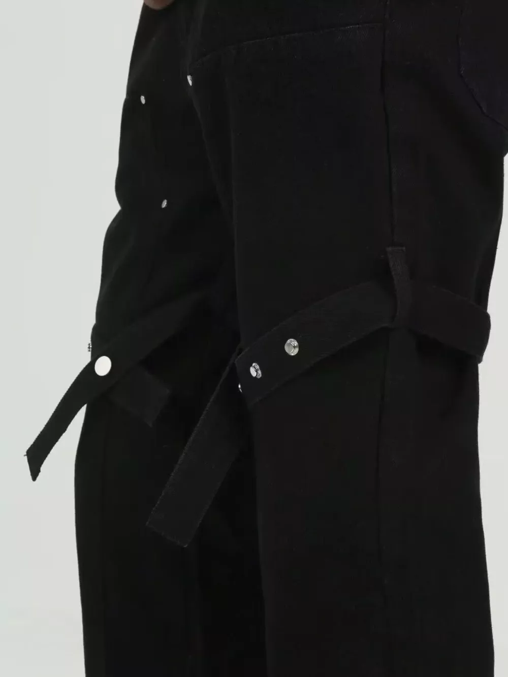 Men's Plus Size Stud Embellishments Bootcut Pants, image 3