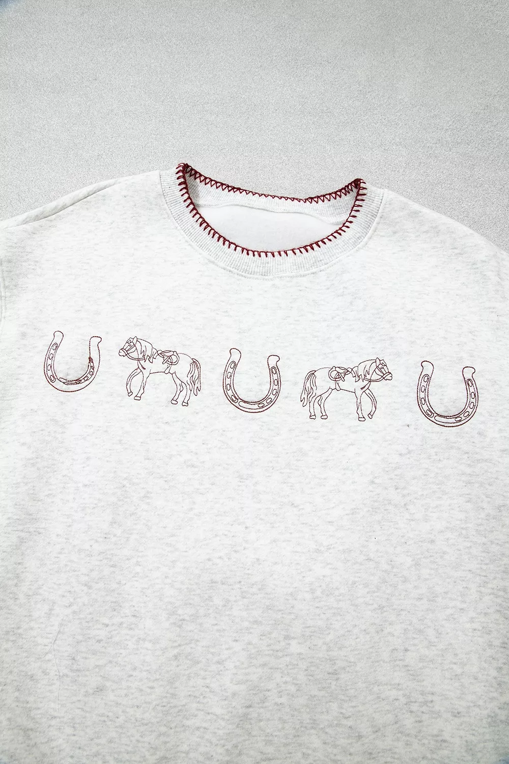 Graphic Round Neck Casual Sweatshirt, image 9