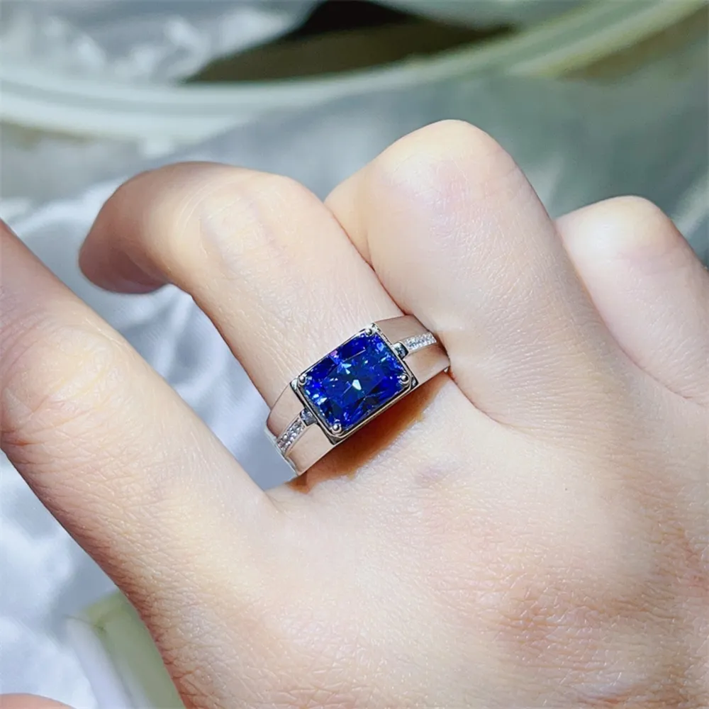 2 Carat Moissanite 925 Sterling Silver Ring, image 5