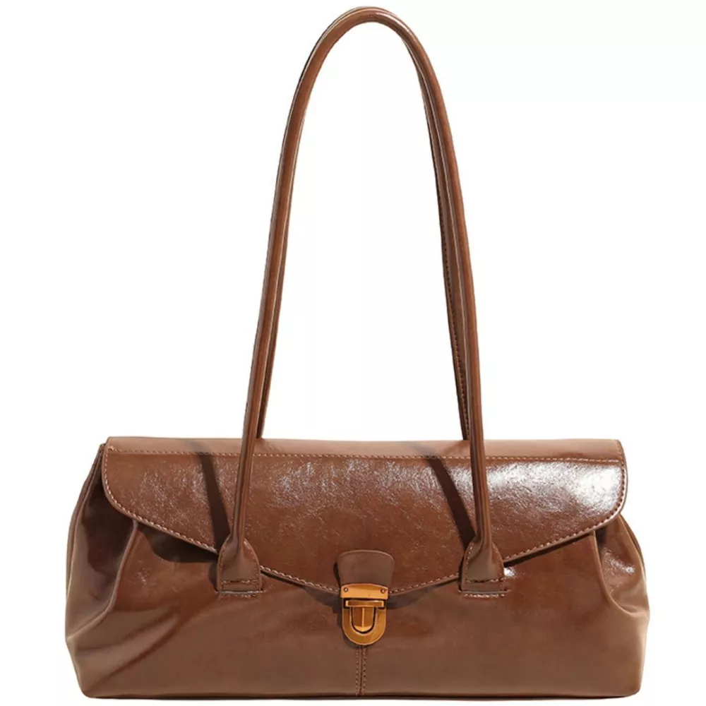 Vintage Style Leather Shoulder Bag, image 5