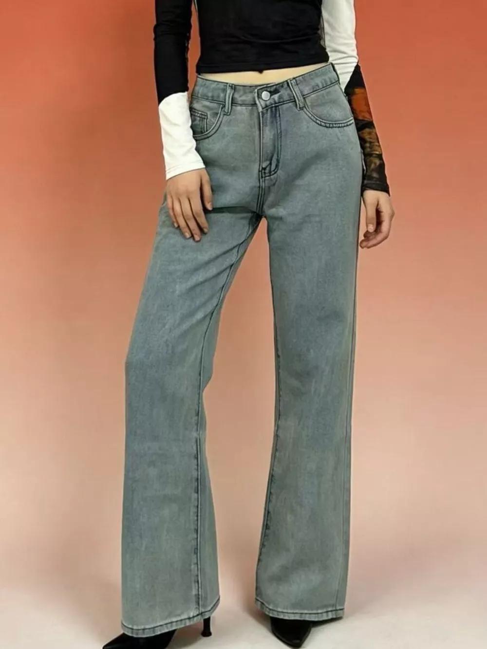 Butterfly Back Wide Leg Jeans, image 7