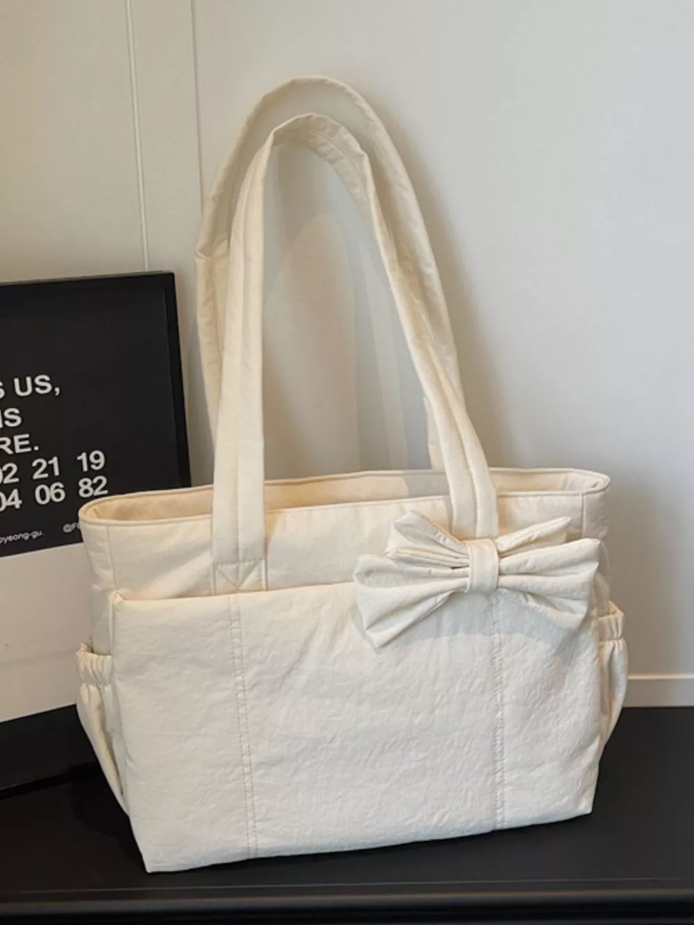 Bow Accent Tote Bag, image 8