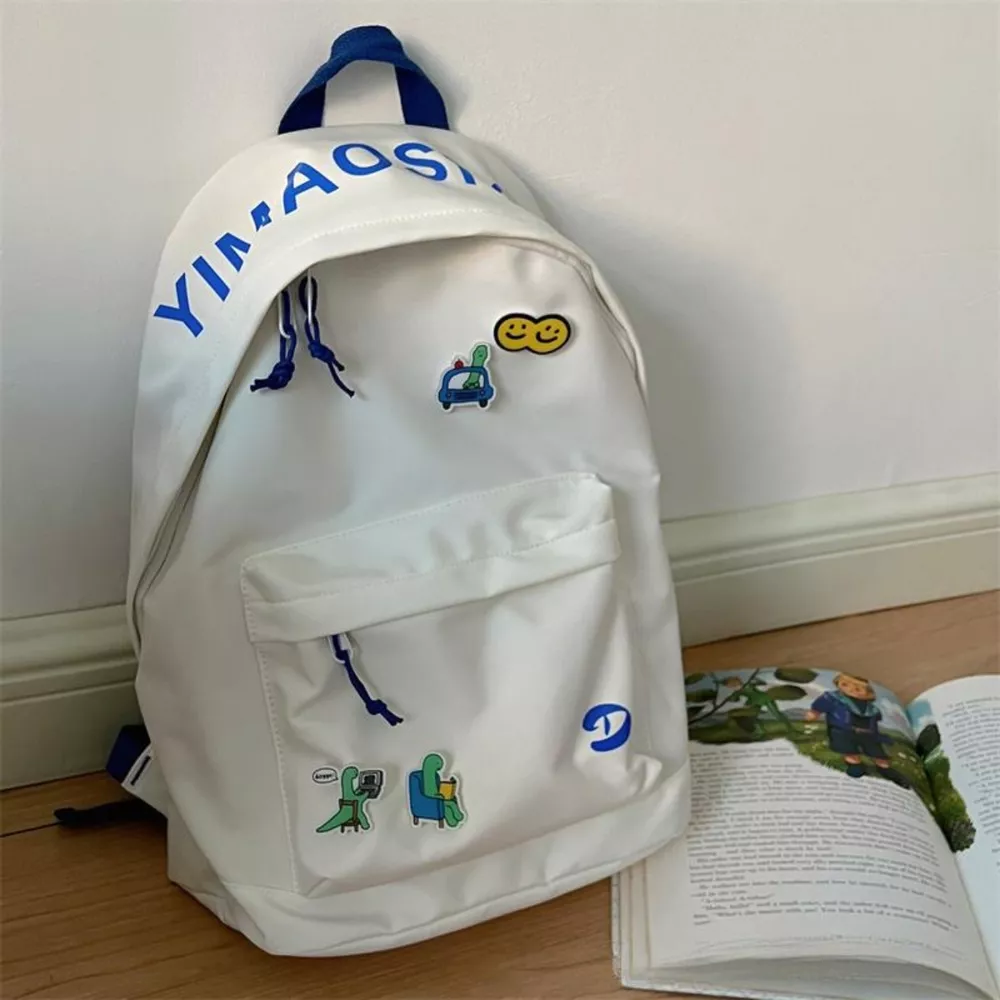 Letter Casual Backpack Bag, image 6