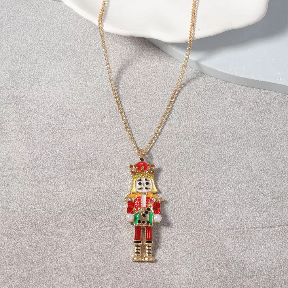 18K Gold-Plated Nutcracker Pendant Necklace, image 7