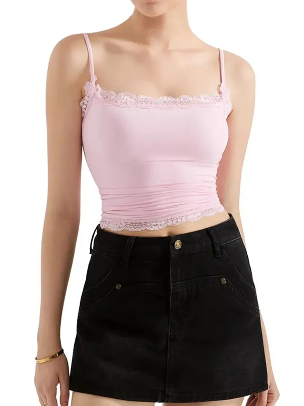 Lace Trim Cami Top, image 8