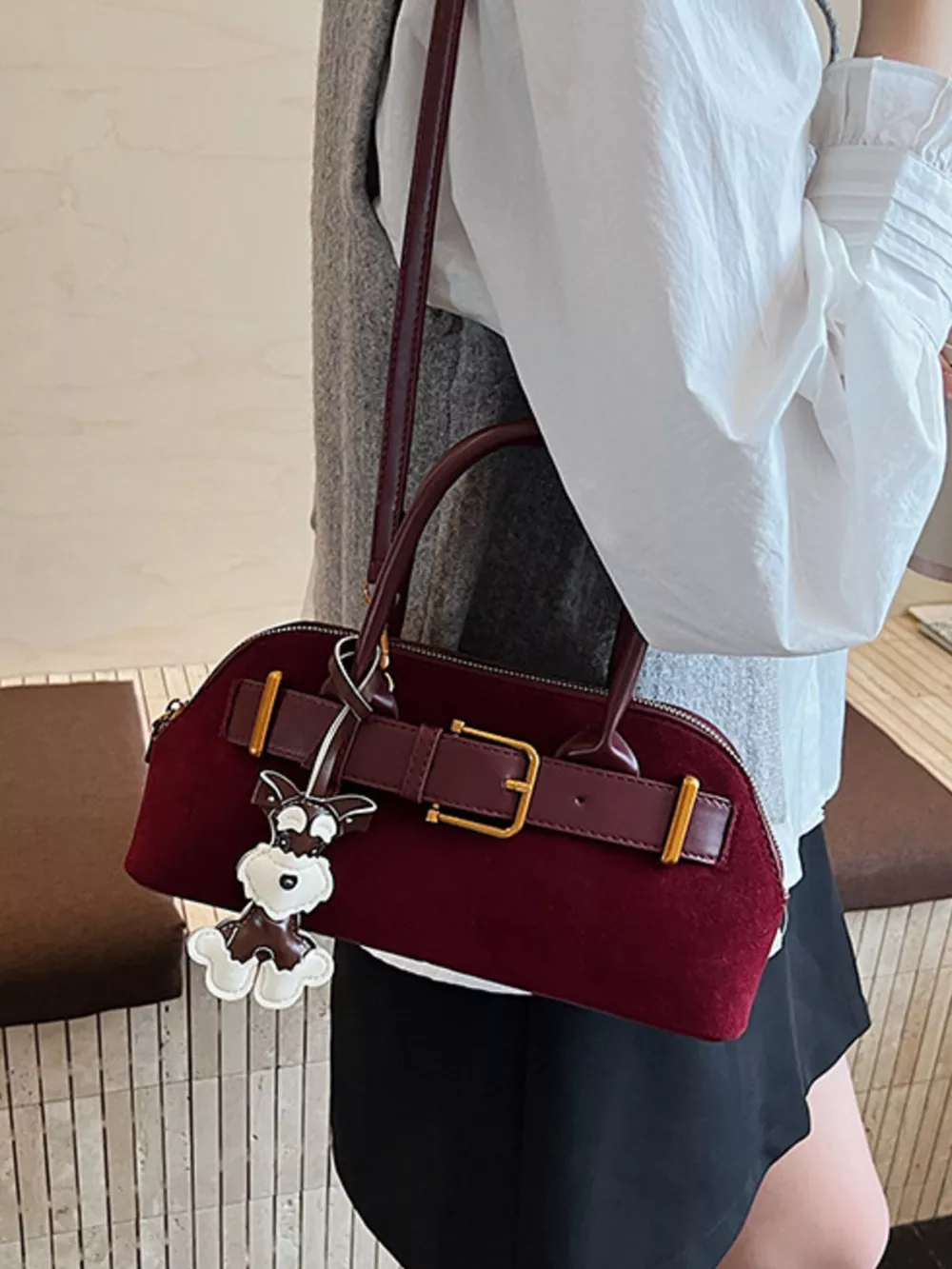 Buckle Decor Crossbody Bag, image 5