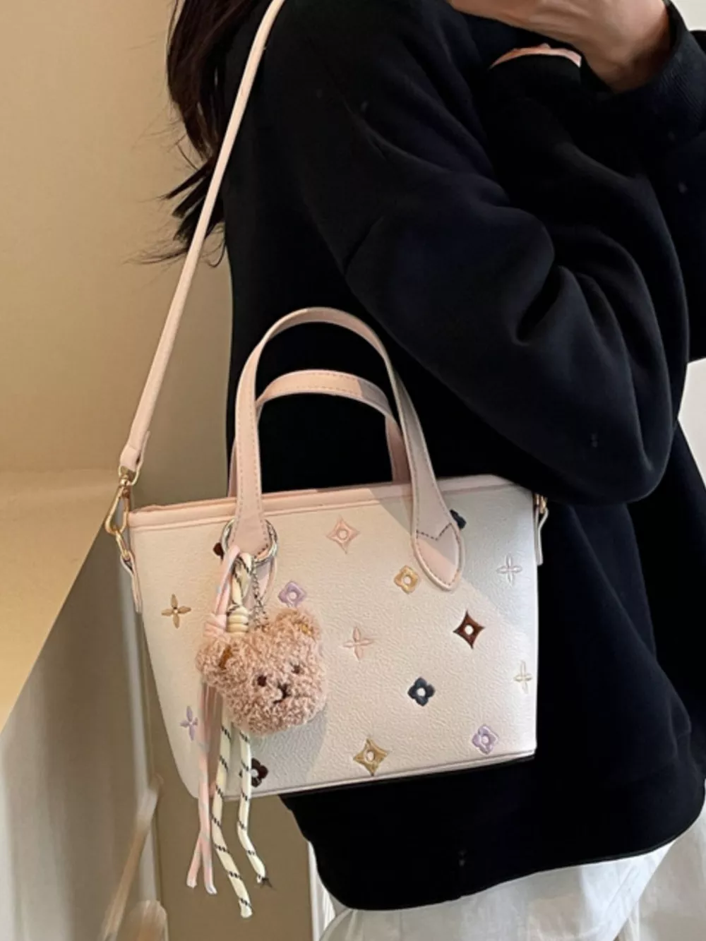 Embroidered Pattern Crossbody Bag, image 13