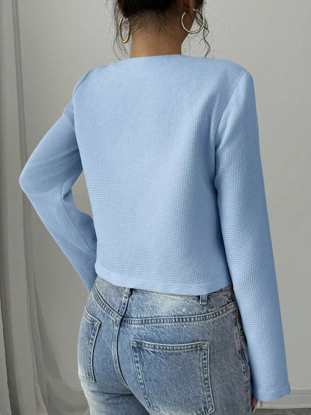 Bow Detail Cropped Outerwear, image 18
