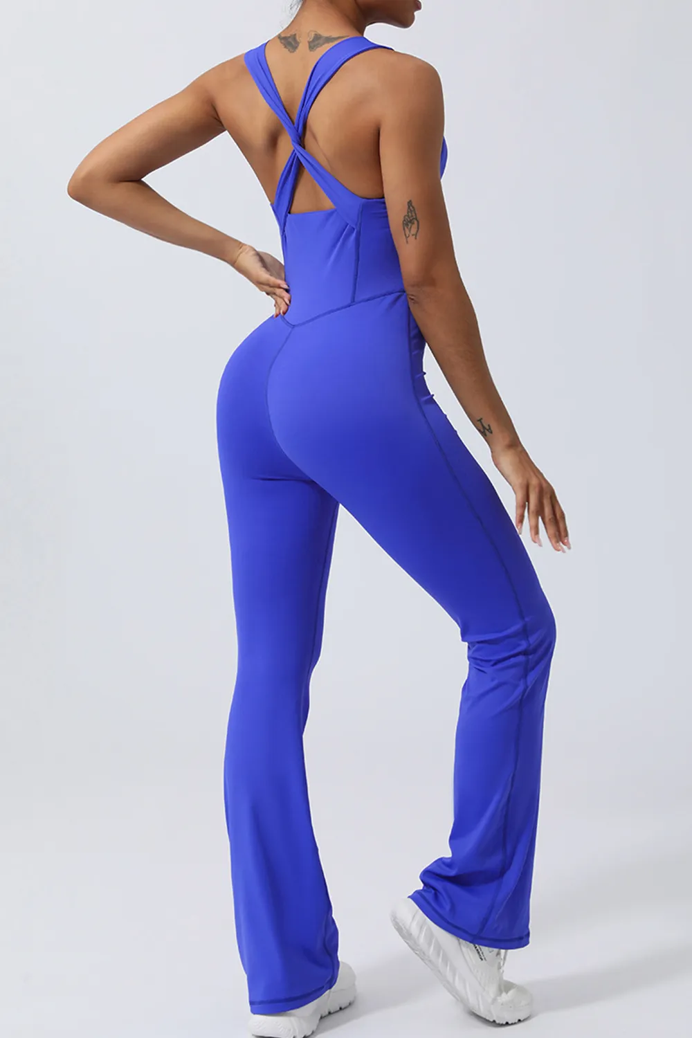 Crisscross Wide Strap Sleeveless Jumpsuit, image 12