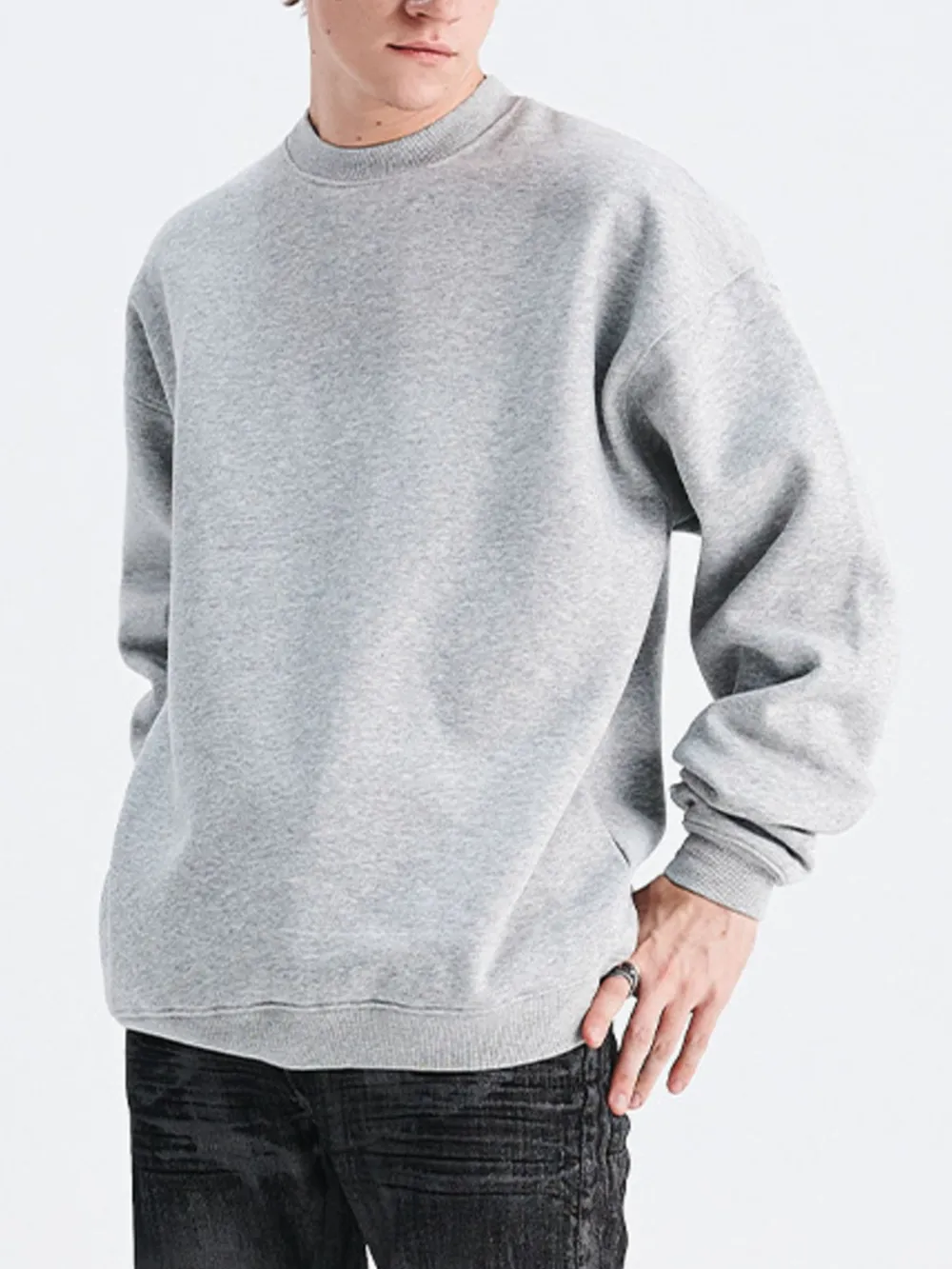 Men's Classic Crew Neck Sweatshirt, image 3