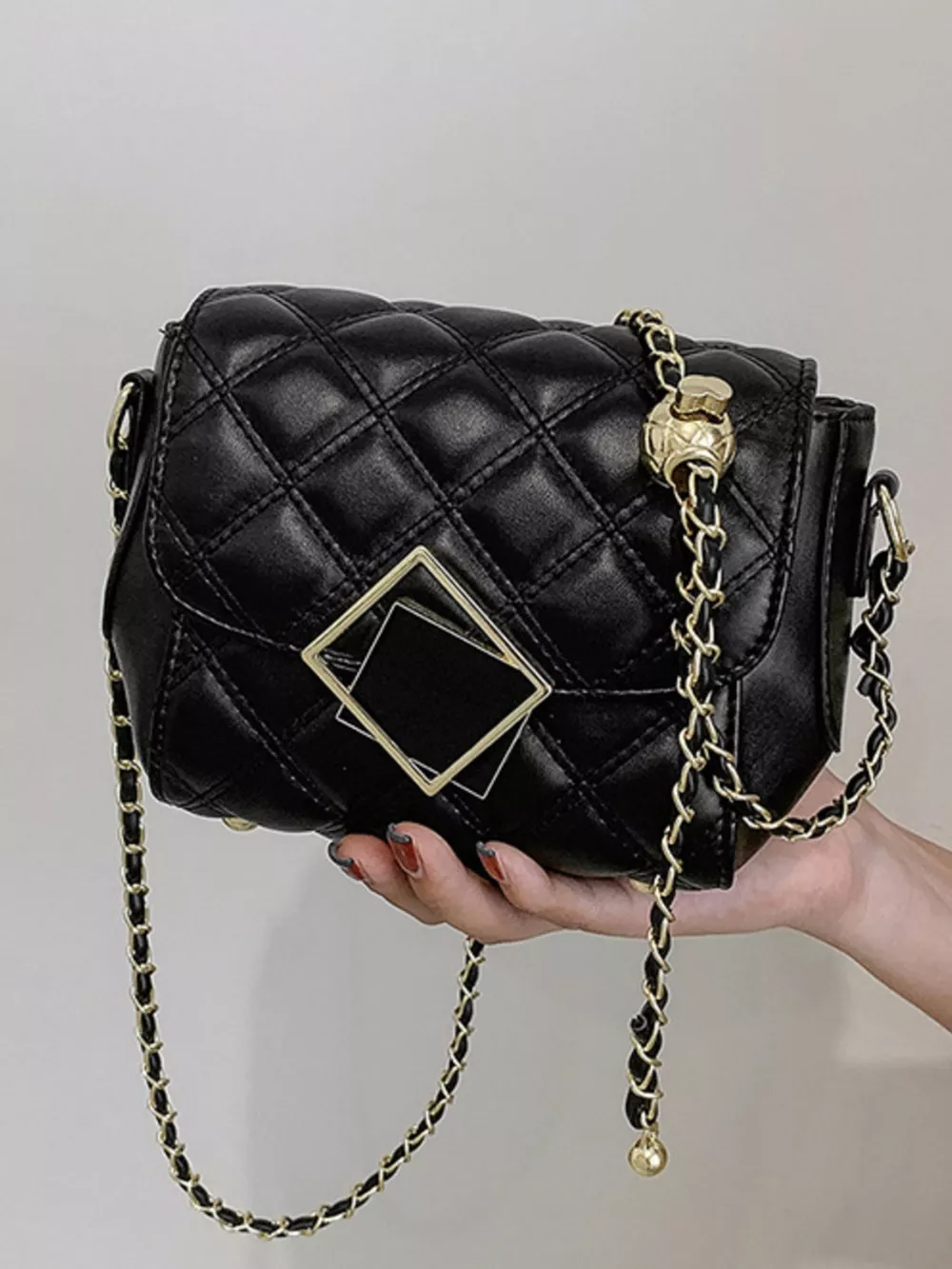 Quilted Flap Chain Crossbody Bag, image 6