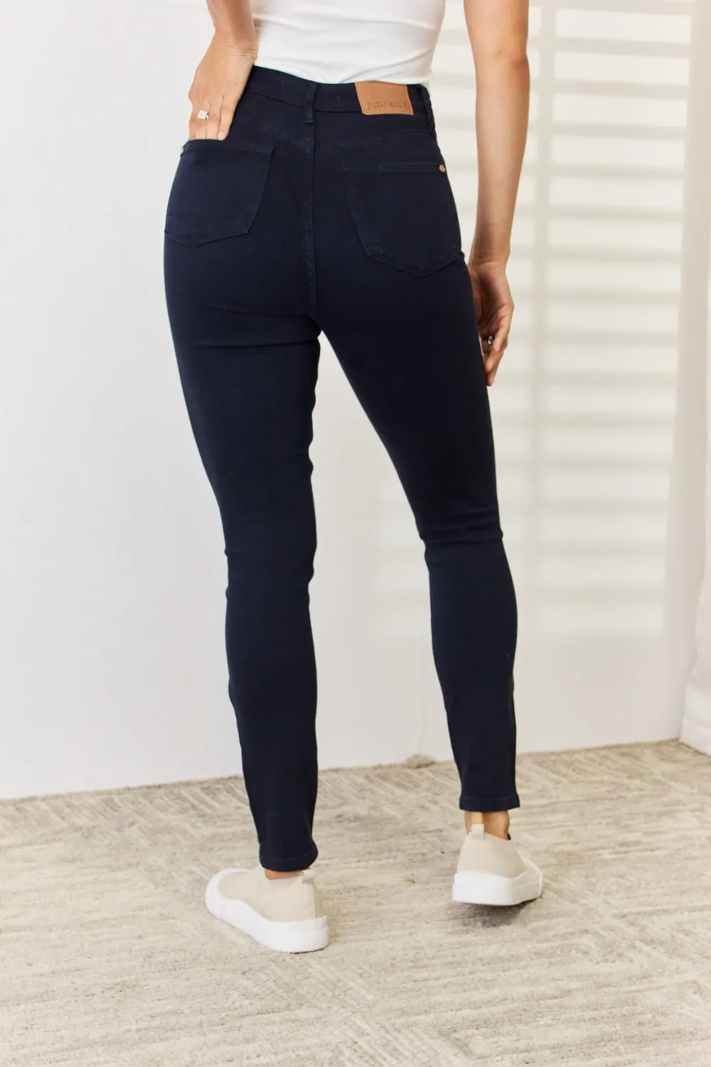 Full Size Garment Dyed Tummy Control Skinny Jeans, image 5