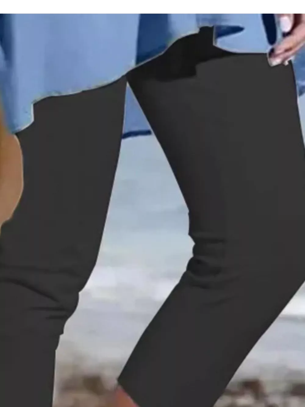 Full Size Cropped Casual Leggings Plus Size, image 2