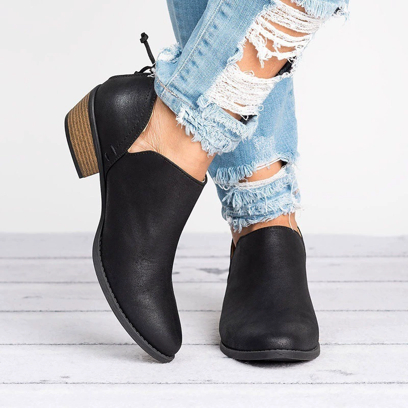 Point Toe Block Heels Boots, image 3