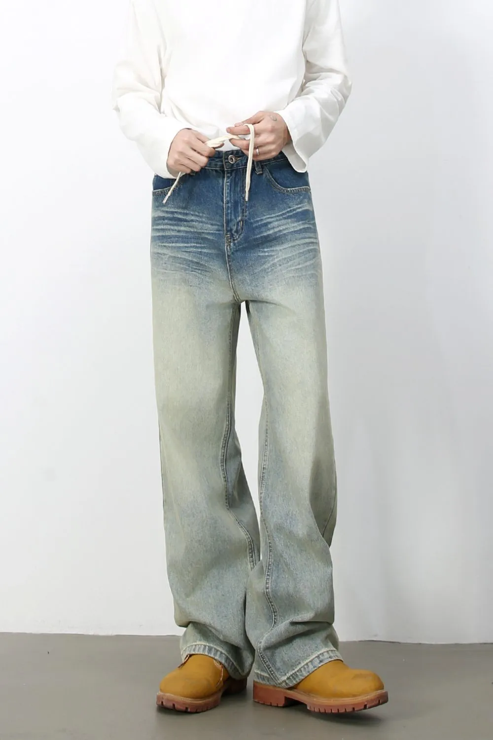 Men's Loose Fit Jeans with Pockets, image 3
