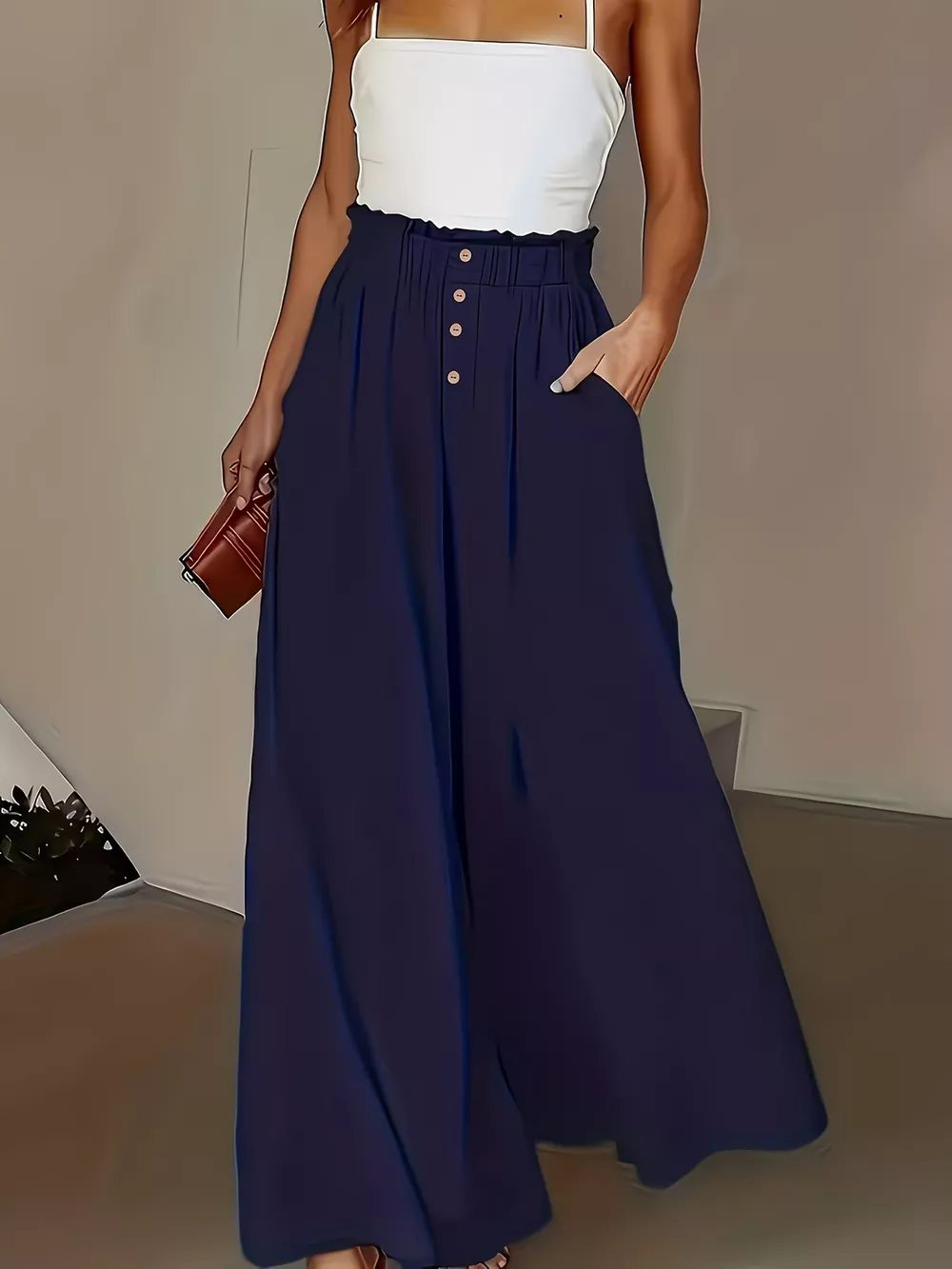 High Waist Wide Leg Pants, image 12