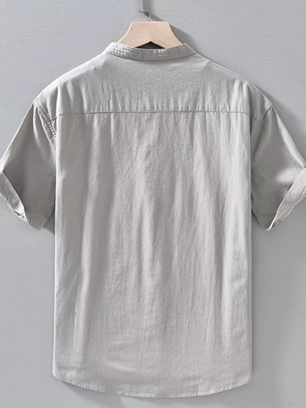 Men's Plus Size Button Up Short Sleeve Shirt, image 5