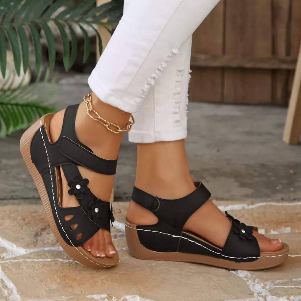 Open Toe Wedge Sandals, image 5