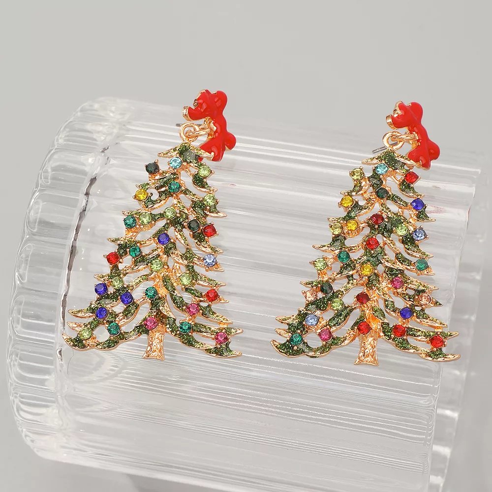 Christmas Tree Dangle Earrings, image 14