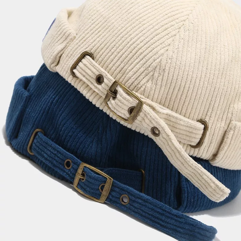 Corduroy Buckle Adjustable Hat, image 9