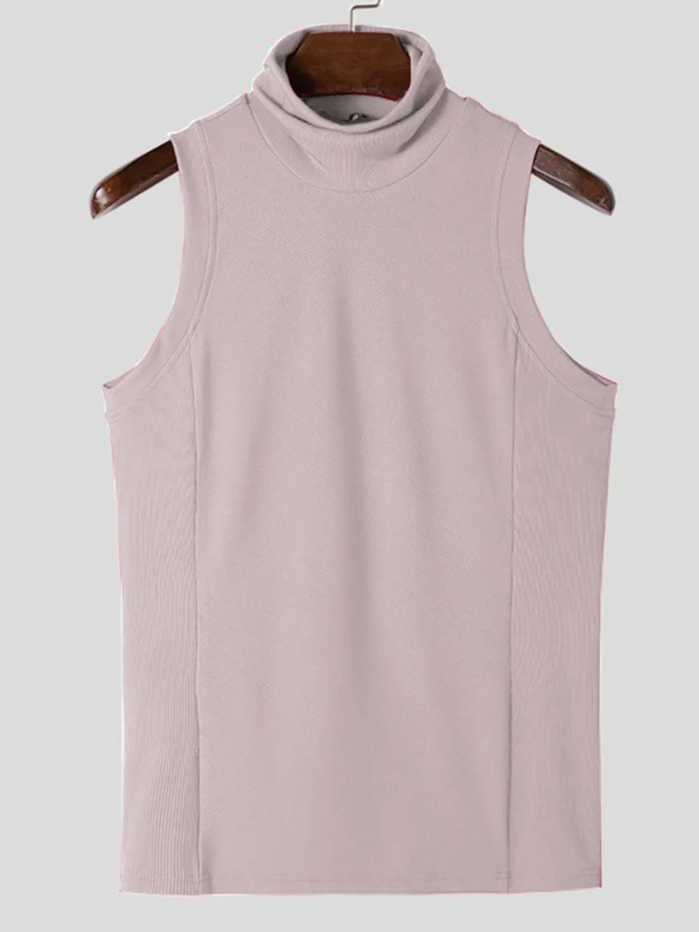 Men's Full Size Turtleneck Slim Tank Plus Size, image 8