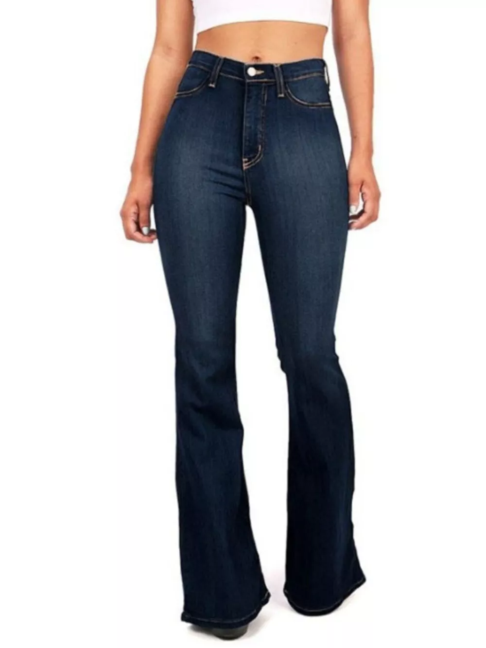 Full Size High-Waisted Bootcut Jeans Plus Size, image 4