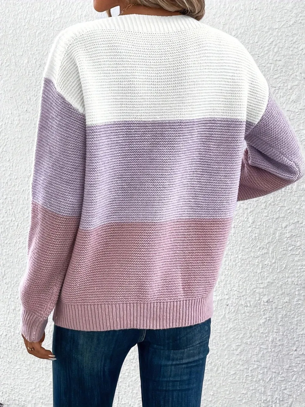 Color Block Boat Neck Sweater, image 15