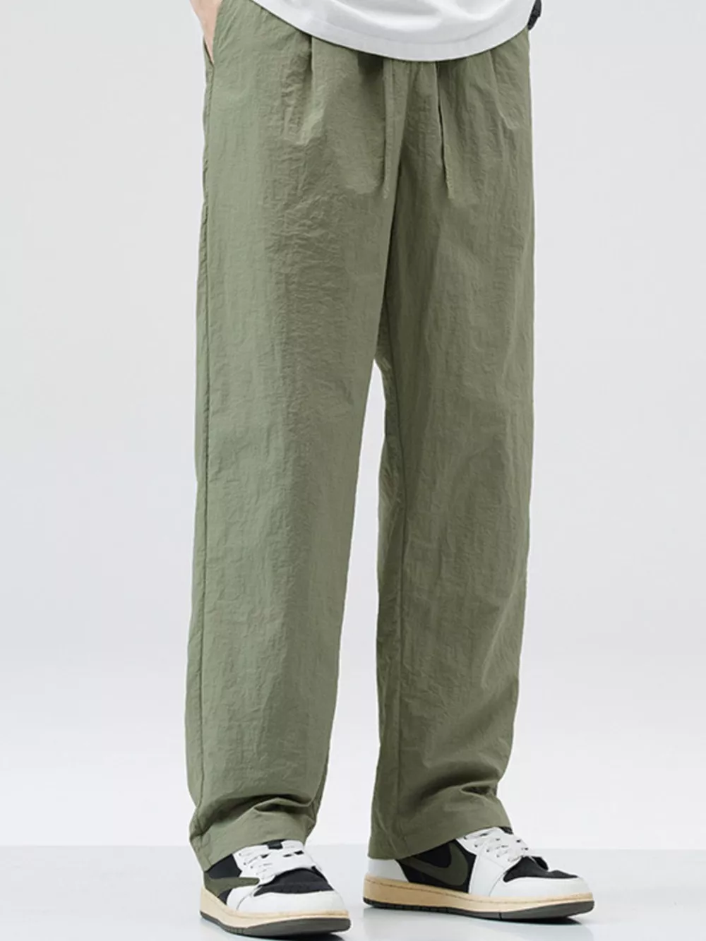 Men's Full Size Lightweight Wide Leg Casual Pants Plus Size, image 5
