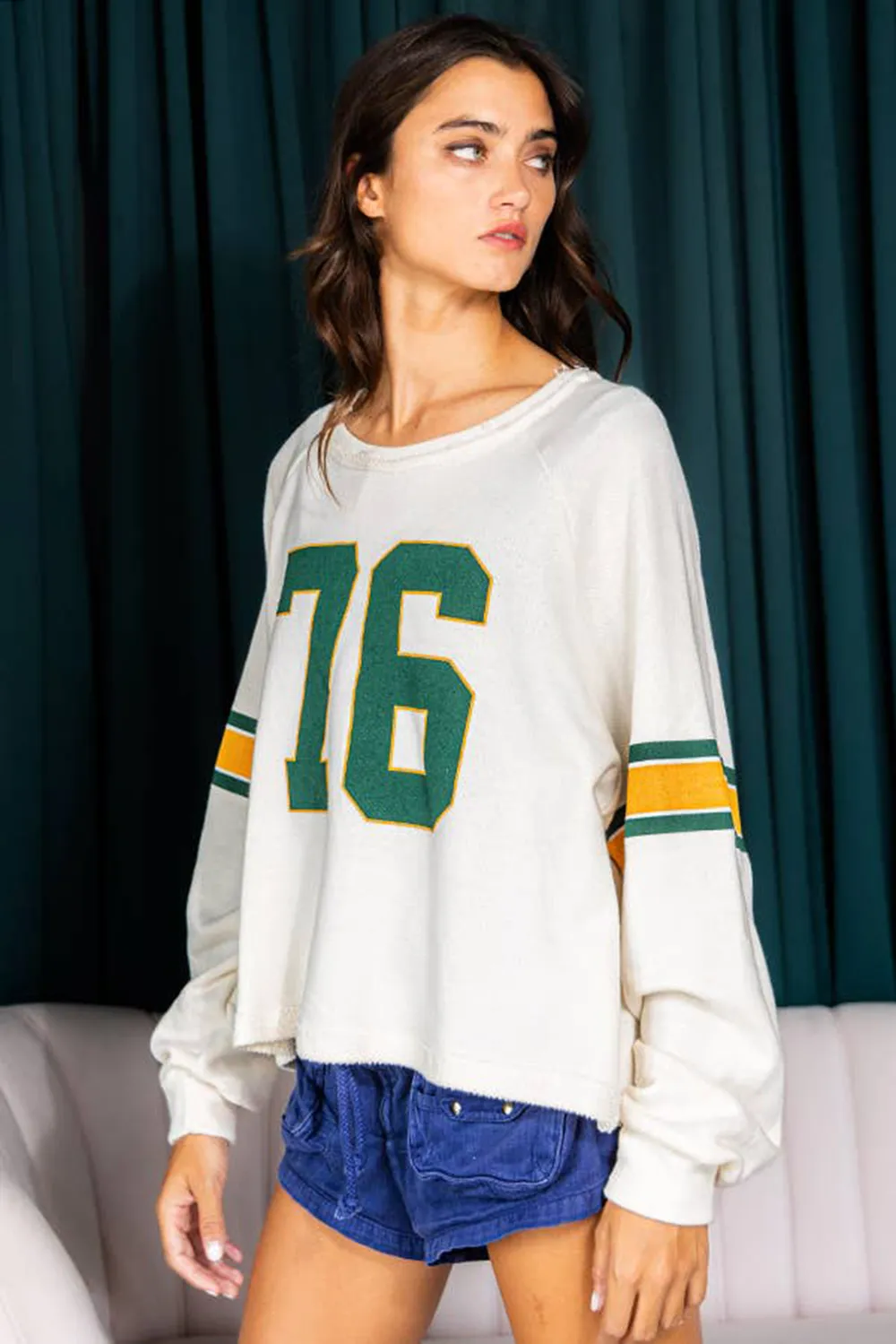 Number 76 Round Neck Long Sleeve Top, image 12