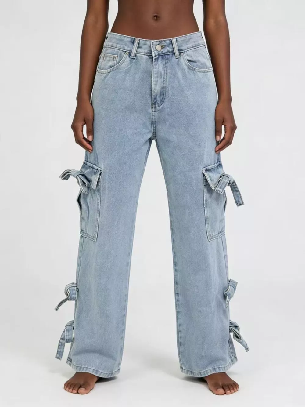 Bow Wide Leg Jeans, image 6