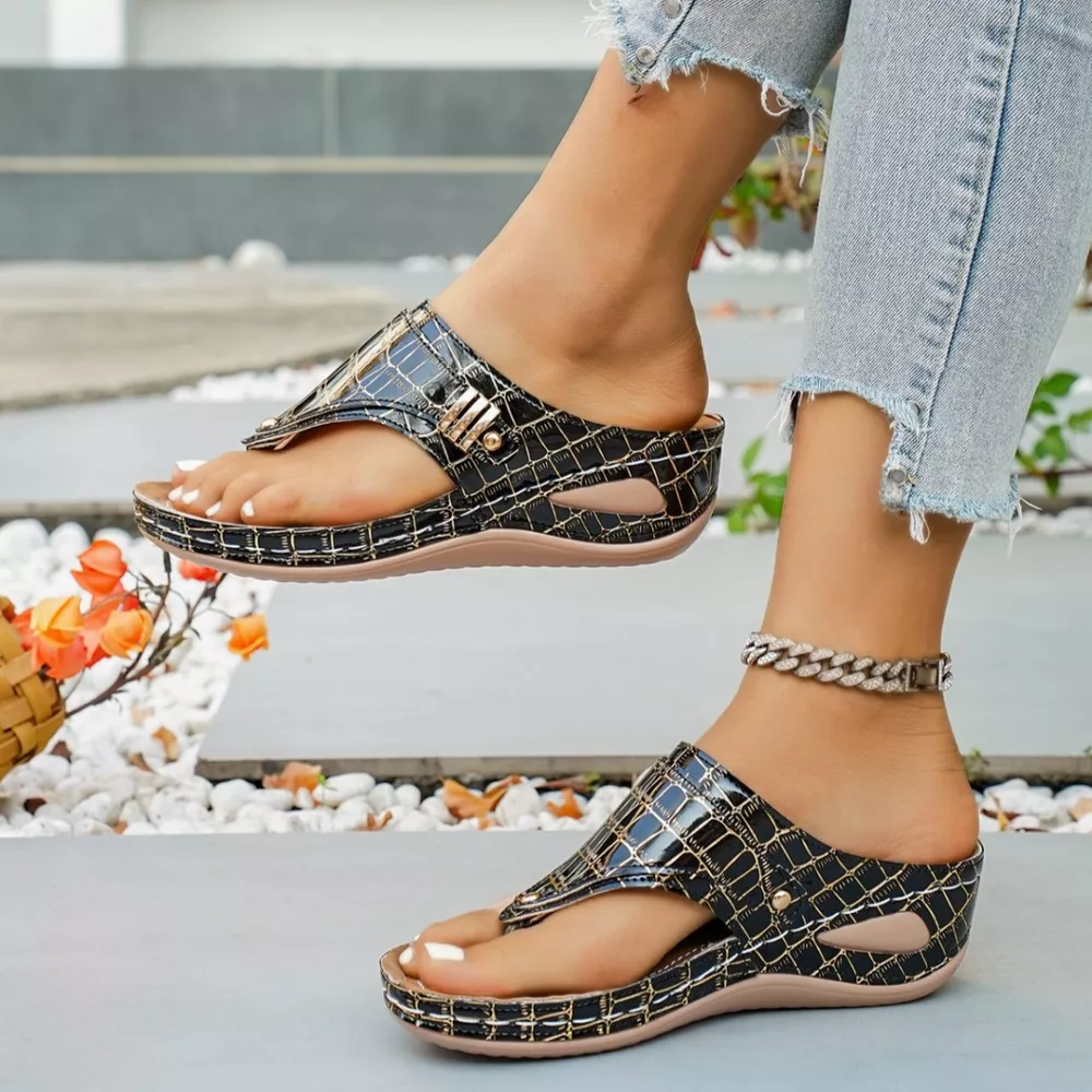 Toe Post Wedge Sandals, image 27