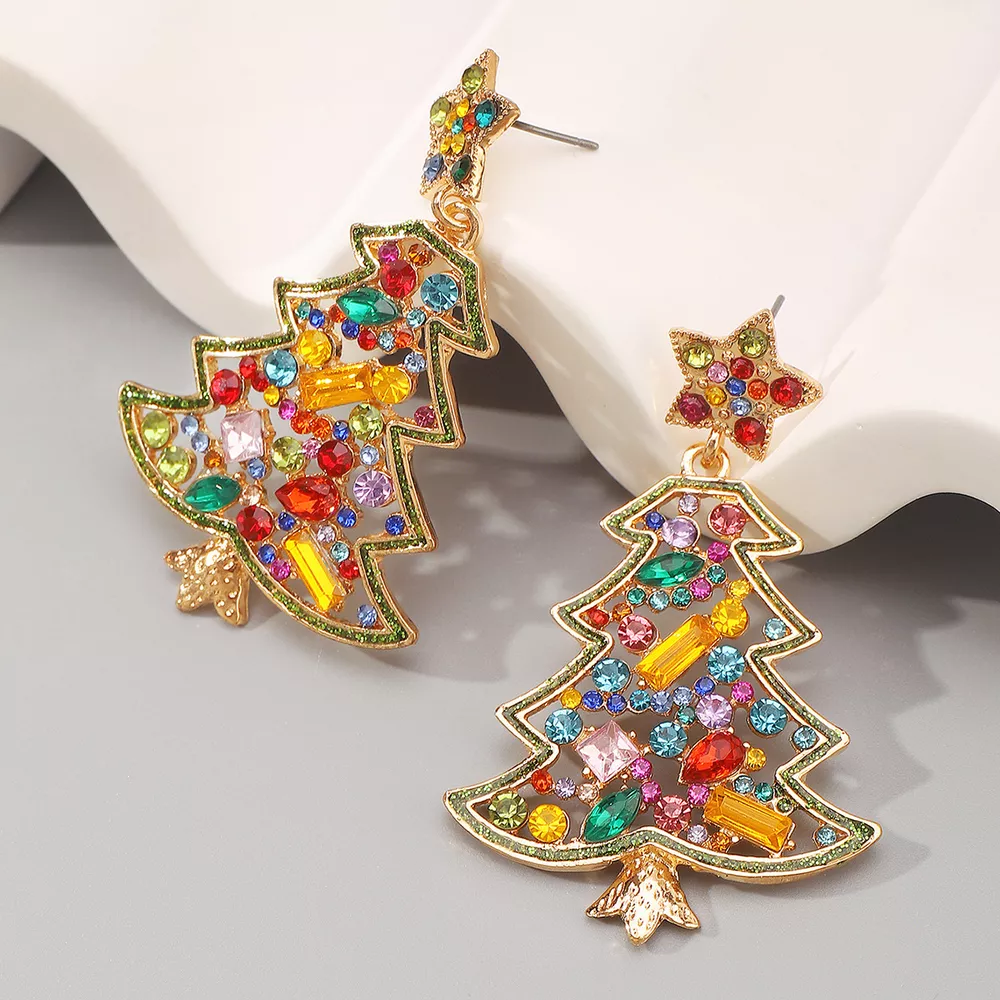Christmas Tree Dangle Earrings, image 8